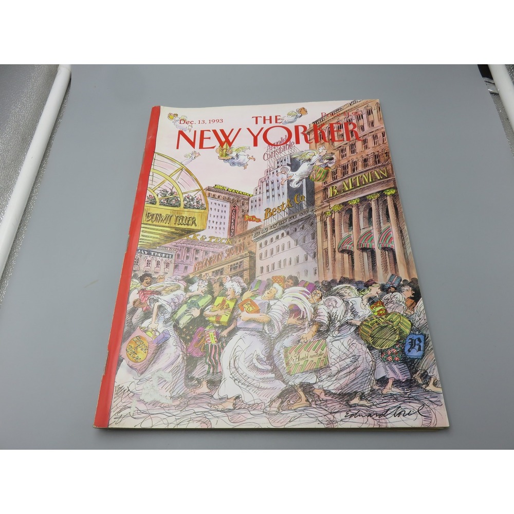 Vintage The New Yorker Magazine Dec 13 1993 Edward Sorel Absolut Pop Up Ad
